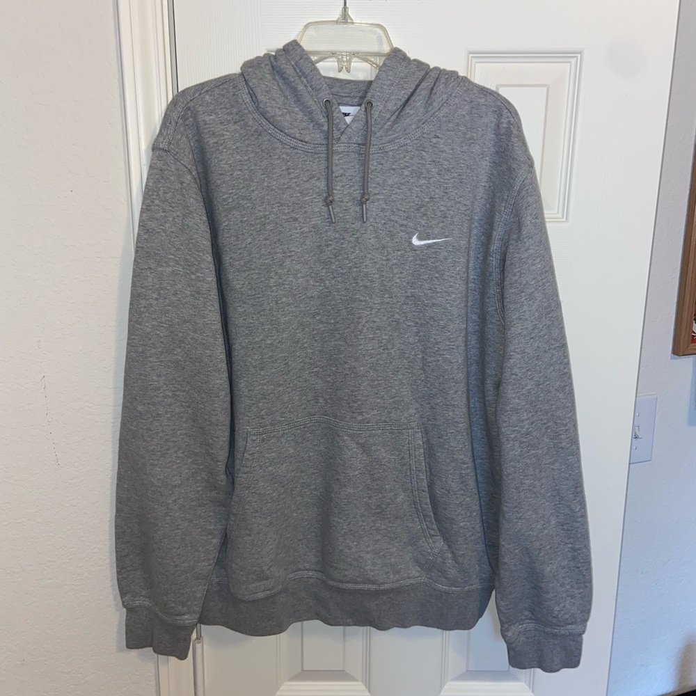 Nike Gray Cotton Sweatshirt Hoodie Size XL